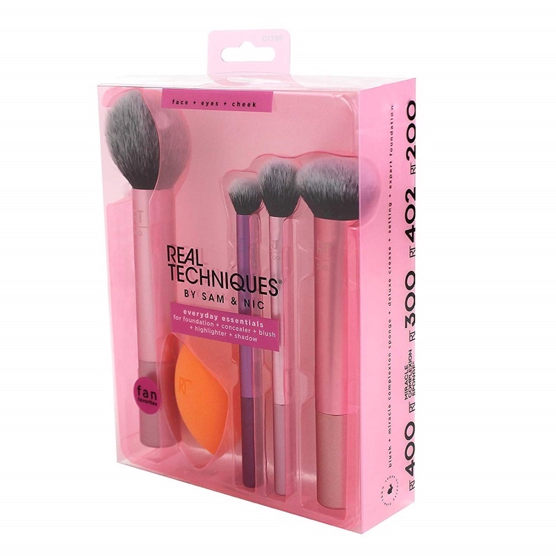 Bộ Cọ Trang Điểm  RT Gồm Cọ Nền,má,setting,mắt, Mút Tán Kem Nền Phù Hợp Cho Bạn Học Makeup