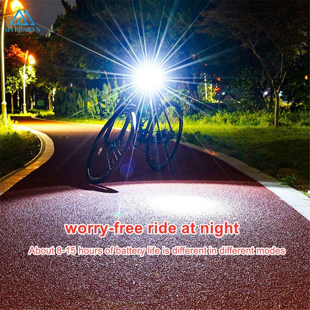 Đèn pha LED bằng hợp kim nhôm chống thấm nước tiện dụng cho xe đạp leo núi