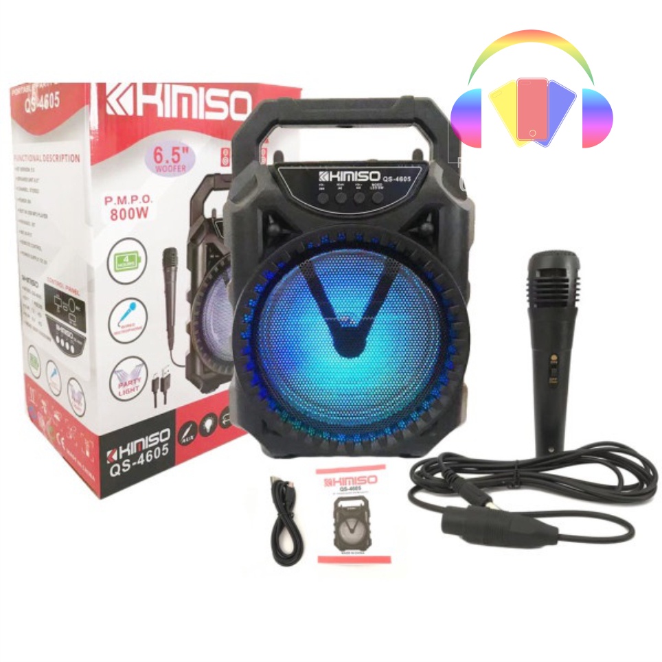Loa karaoke bluetooth Kimiso QS-4605 Tặng Kèm 1 Micro có dây