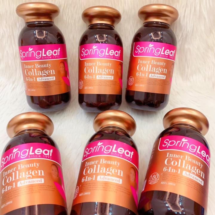 Viên collagen SpringLeaf Inner Beauty collagen 6-in-1 Advanced, Úc (90v/180v) chống lão hóa, đẹp da cho người từ 18 tuổi | BigBuy360 - bigbuy360.vn