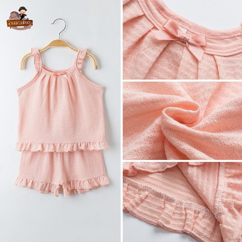 Set Đồ Bộ Ngắn Đáng Yêu Cho Bé Gái