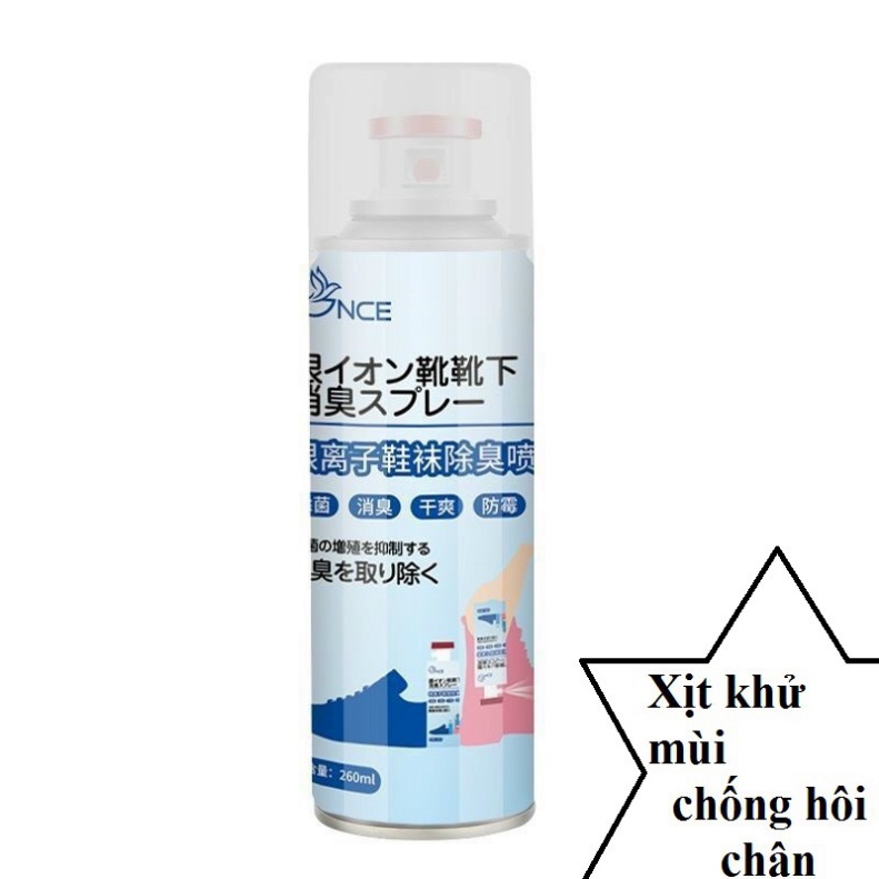 Chai xịt lưu hương, khử mùi giày, dép chống hôi chân, diệt khuẩn hiệu quả đến 24h dung tích 260ml Tekohome store