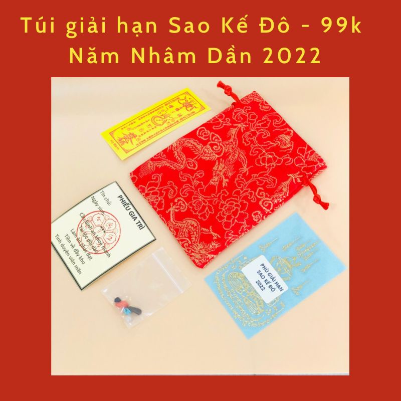 Đã trì chú - Túi giải hạn Sao Kế Đô 2022 - Thầy người Hoa làm nên rất linh nghiệm
