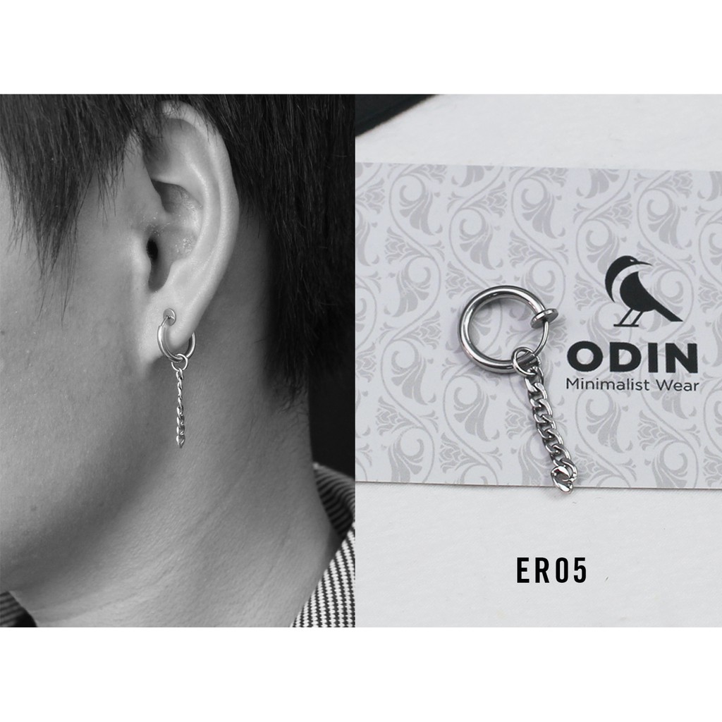 [Combo] Khuyên tai thép Titanium KHÔNG GỈ - XỎ LỖ &amp; KHÔNG XỎ LỖ