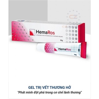 Gel bôi vết thương hở HemaRos, lành thương nhanh, giảm đau, giảm thâm, giảm sẹp xấu - Tuýp 10g