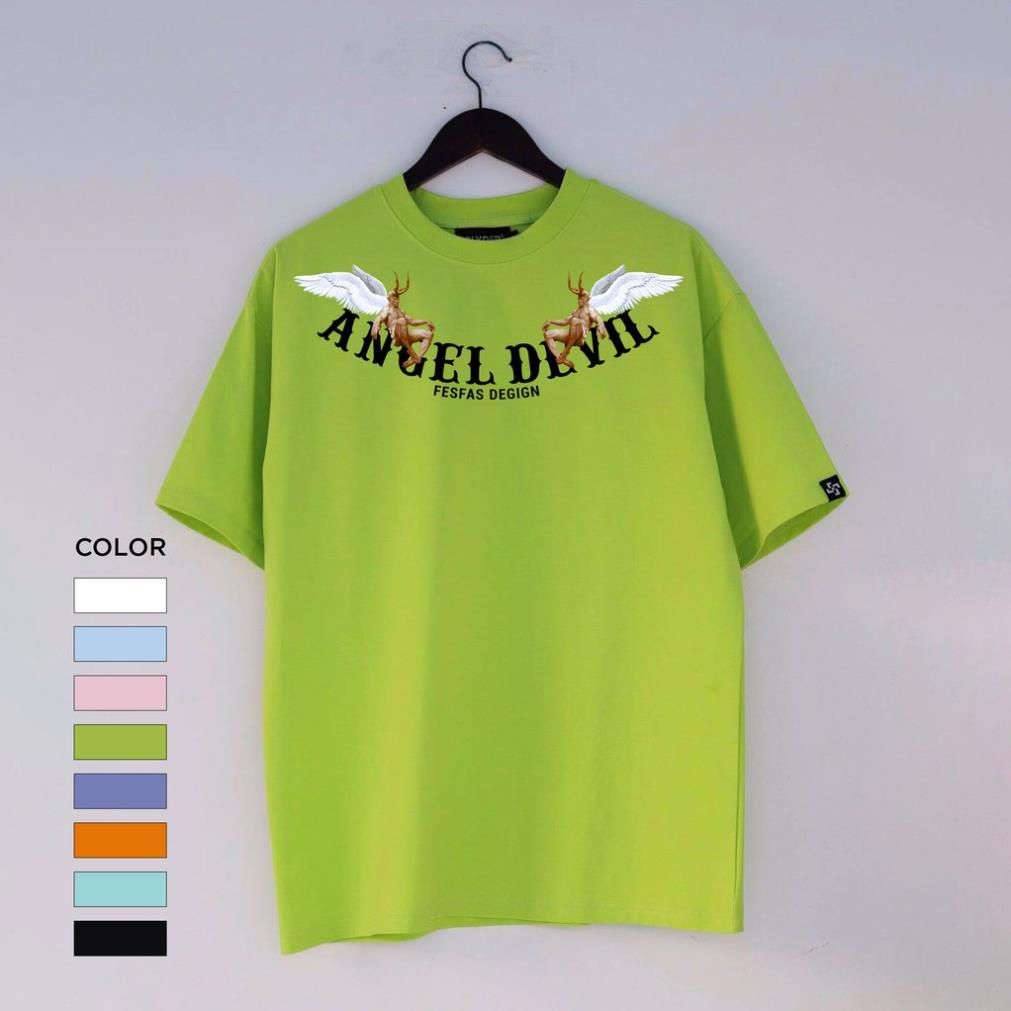 Áo thun ANGEL DEVIL,thun UNÍSEX,vải thun  cotton (V46)