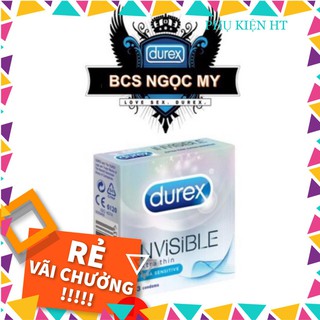 Bao cao su durex invisible siêu siêu mỏng hộp 3 cái