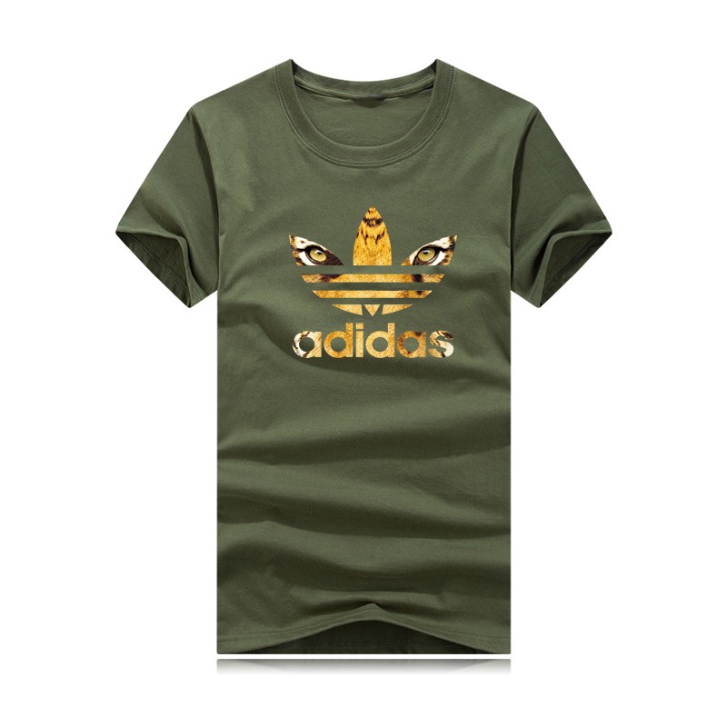 ADIDAS Áo Thun Nam Tay Ngắn Cổ Tròn Có In Hình Thời Trang Phong Cách