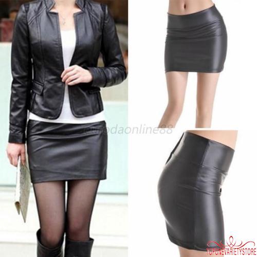 Chân Váy Da Pu Phong Cách Quyến Rũ Thanh Lịch Dành Cho Nữ