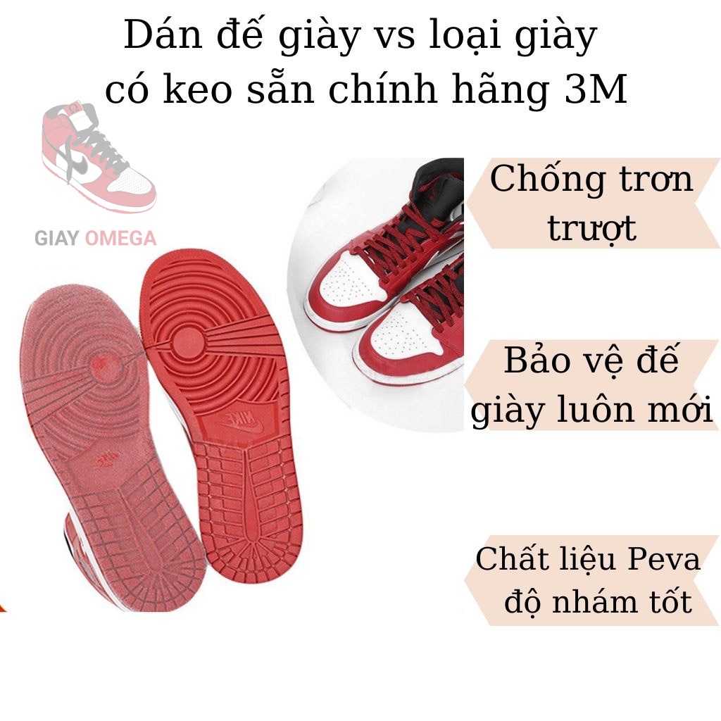 Bộ 2 miếng dán Sole 3M USA dán bảo vệ đế giày Sole Protector