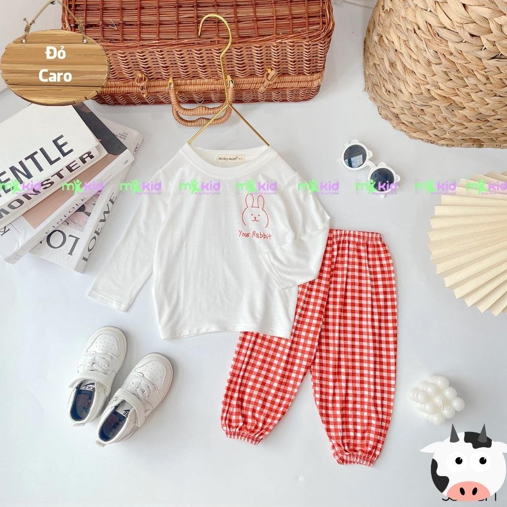 Bộ Thu Đông Cho Bé 14-26kg 💖 Bộ Minky Mom Dài Tay Cho Bé Trai Bé Gái 💖 Chất Thun Lạnh Siêu Co Giãn Thấm Hút Mồ Hôi Tốt .