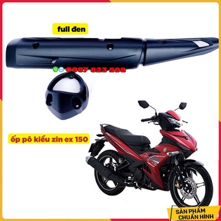 Ốp Pô Kiểu Zin Exciter 150 ( Full Bộ ốp pô + Chụp đuôi pô)