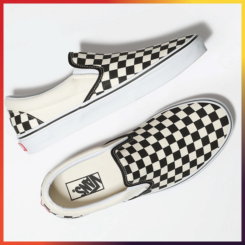 Giày Thể Thao Vans Caro - Giày Lười Slip On Nam Nữ Thể Thao Lót Da Cao Cấp [ Full Box + Bill ] | WebRaoVat - webraovat.net.vn