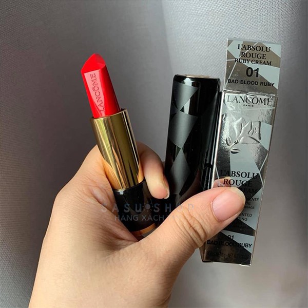 Son môi lì, son Pháp Lancome L’absolu Rouge Ruby Cream Minisize 1.5g màu đỏ ruby căng tràn sức sống | BigBuy360 - bigbuy360.vn