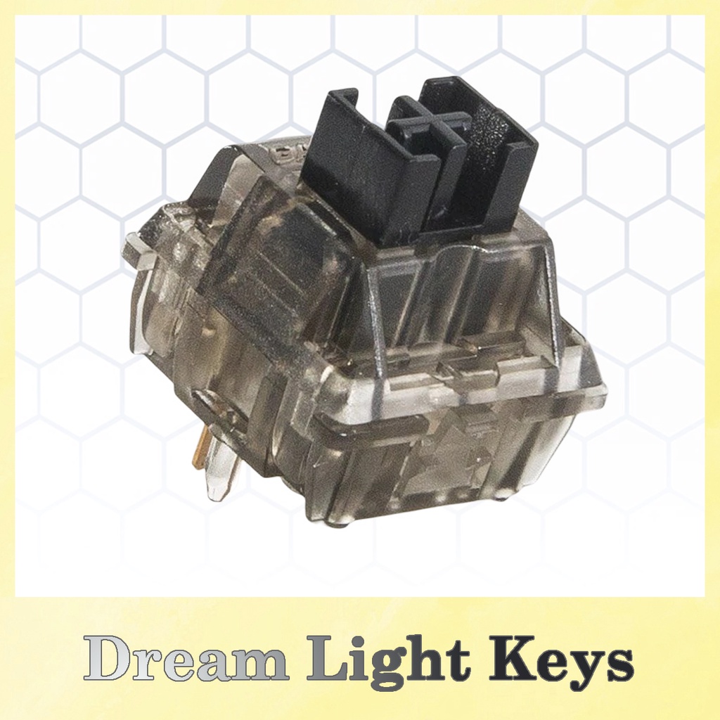 Gateron Box Ink Black v2 | Linear | 60g | Siêu mượt Không wobble | Công tắc bàn phím cơ | Dlkeys | Dream Light Keys