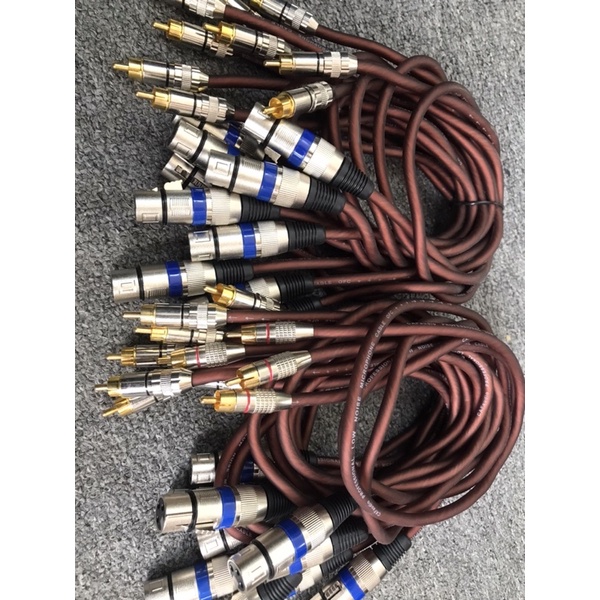 Dây Chuyển Canon Ra AV Cắm Vang Với Amply - Dây Jack Canon ra Hoa Sen Sịn - Giá 1 Sợi