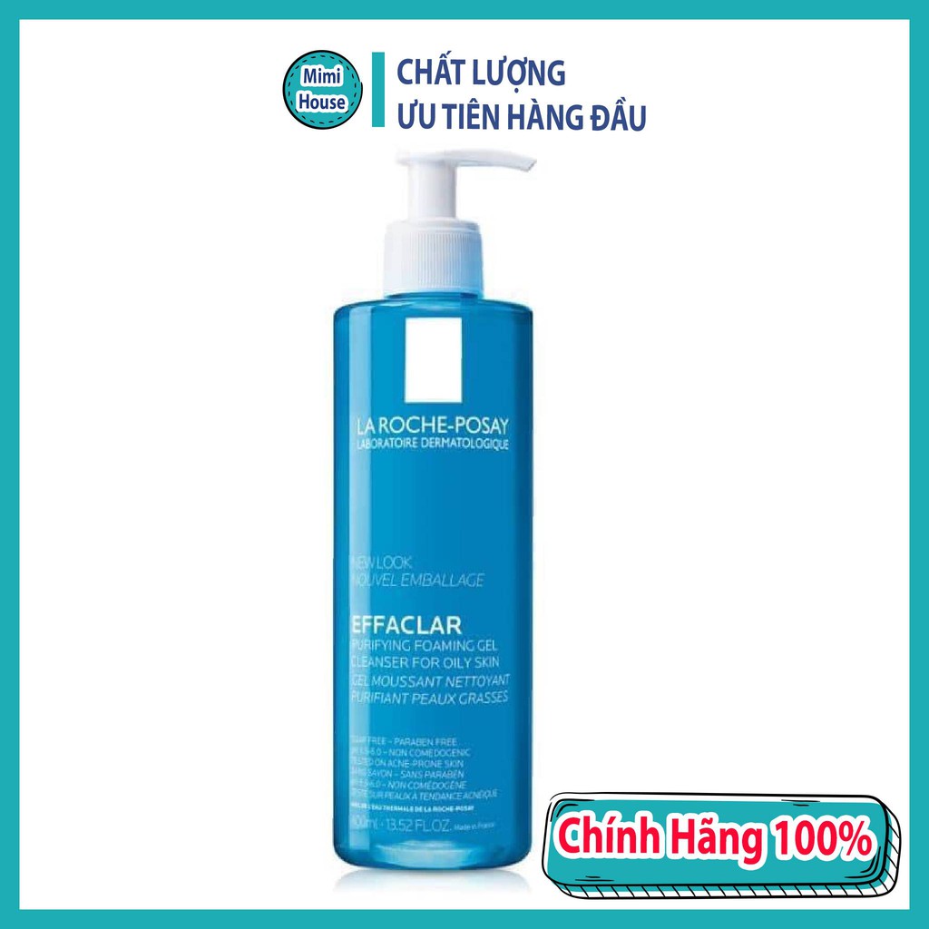 Sữa Rửa Mặt La Roche-Posay Effaclar 400ml Dành Cho Da Dầu Mụn