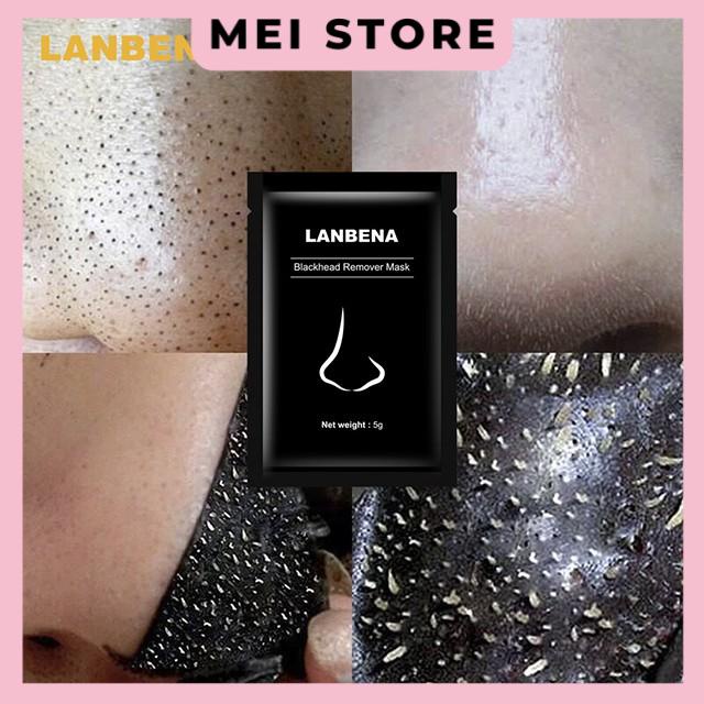 Mặt nạ lột mụn đầu đen cho mũi LANBENA hiệu quả