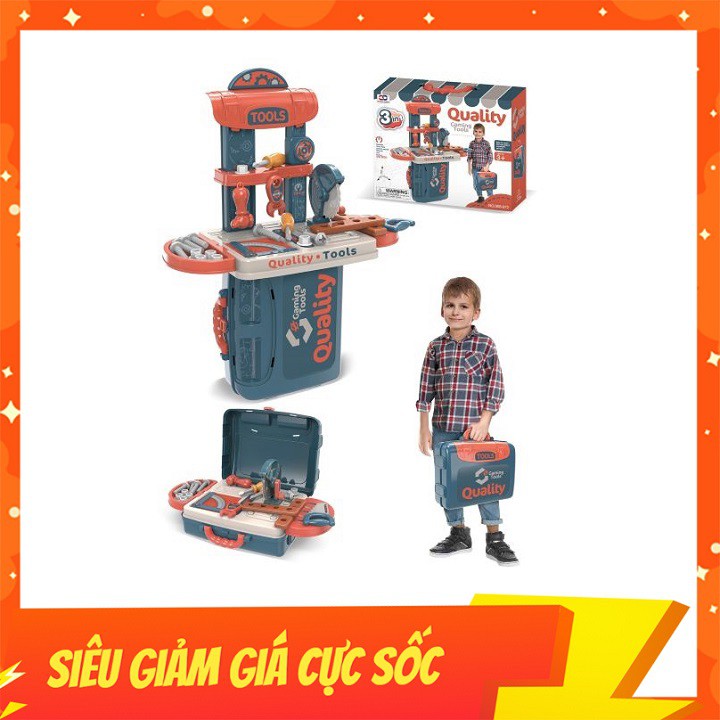 Đồ Chơi Vali Dụng Cụ Sửa Chữa 3 in 1 Giúp Bé Phát Triển Kĩ Năng Vận Động Linh Hoạt, Rèn Luyện Tư Duy