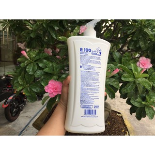 Sữa tắm E 100 tinh chất sữa Dê trắng da - 1200 ml