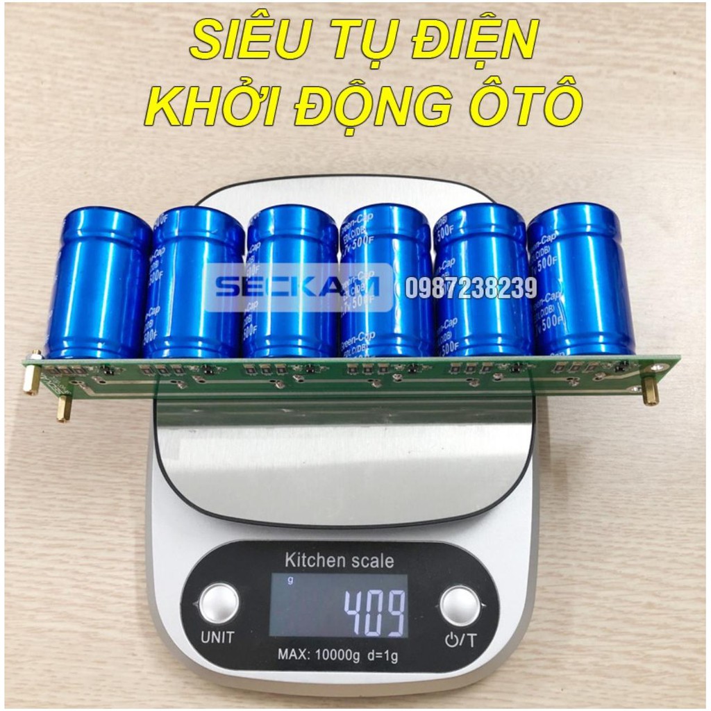 SIêu tụ điện 16.2V 83F 75A khởi động xe ô tô (Super Capacitor 16V83F for start car)