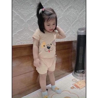 bộ thun lạnh tai thú cho bé