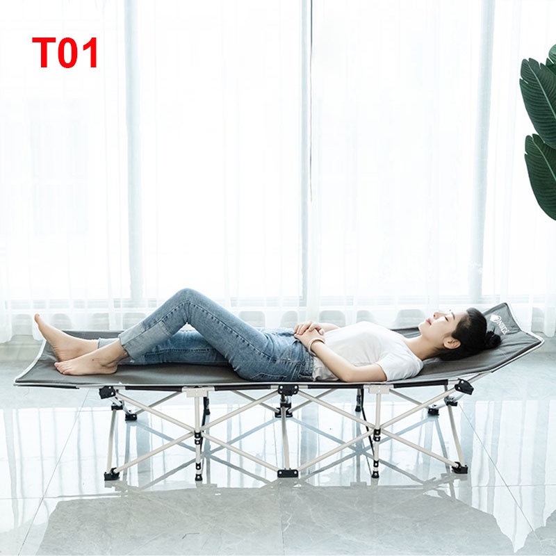 Giường xếp du lịch, vải bạt 3D chống thấm, chống bám bụi, xếp gọn kèm túi du lịch - NIKITA 2023