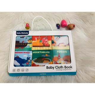 Đồ Chơi - Sách Vải 6 Cuốn - Baby Cloth Book
