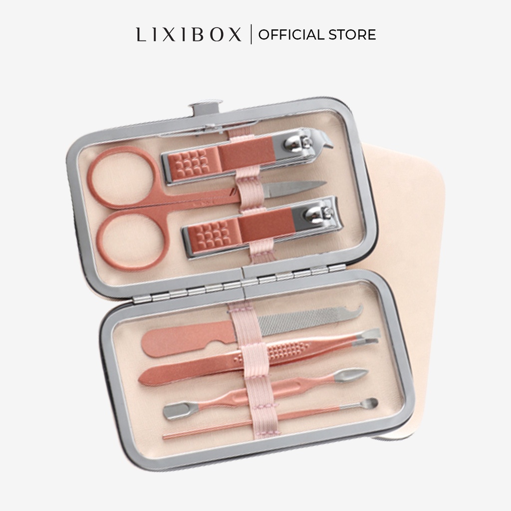 Set làm móng Lixibox Rose Gold Manicure Set 7pcs