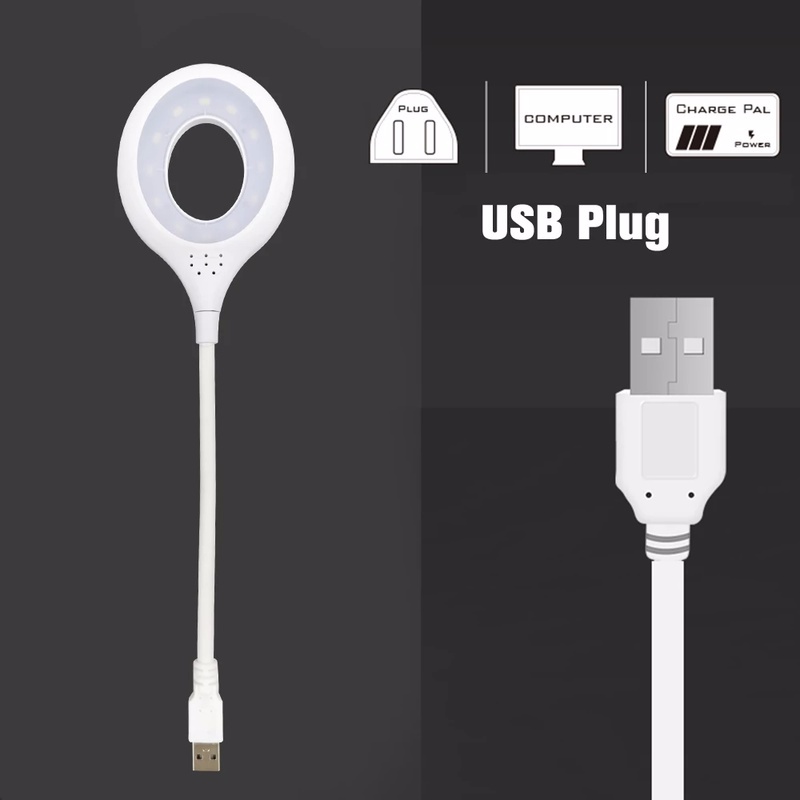 Đèn Led Đọc Sách Linh Hoạt Tiết Kiệm Năng Lượng Cổng Usb Có Thể Điều Chỉnh