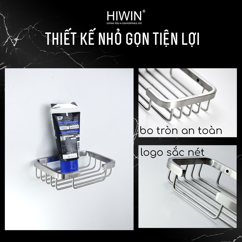 Kệ đựng xà bông xà phòng nhà tắm inox 304 đúc HIWIN Y-215