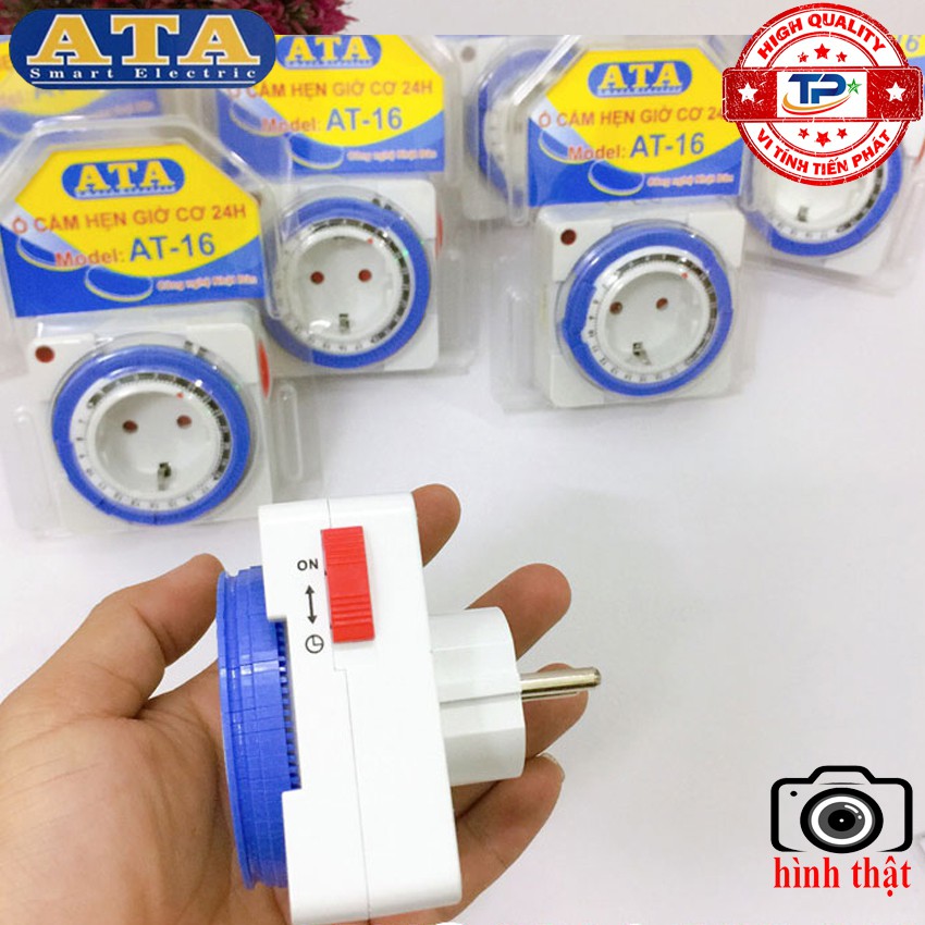 Timer ổ cắm hẹn giờ cơ 24h tắt mở điện ATA AT-16 rất hữu ích và thông minh