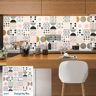Decal gạch bông set 30 ô 20x20cm -e10