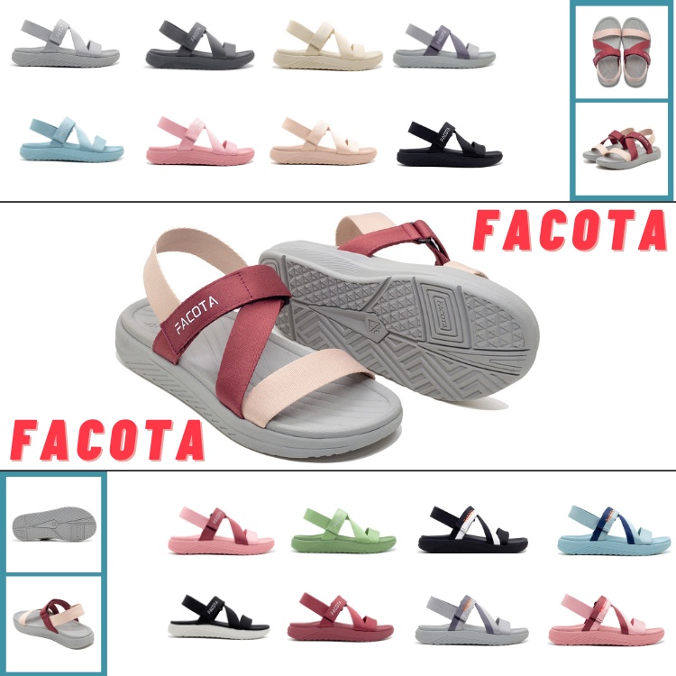 FACOTA │Giày Sandal Unisex thể thao Facota V6 R01 - ĐEN FULL