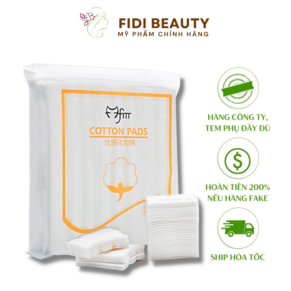 Bông tẩy trang Cottonpad 222 miếng Mềm Mịn Siêu Tiết Kiệm - Fidi Beauty