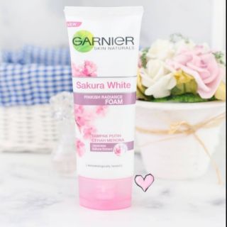 🌸SỮA RỬA MẶT GARNIER SAKURA WHITE - PINKISH RADIANCE FOAM