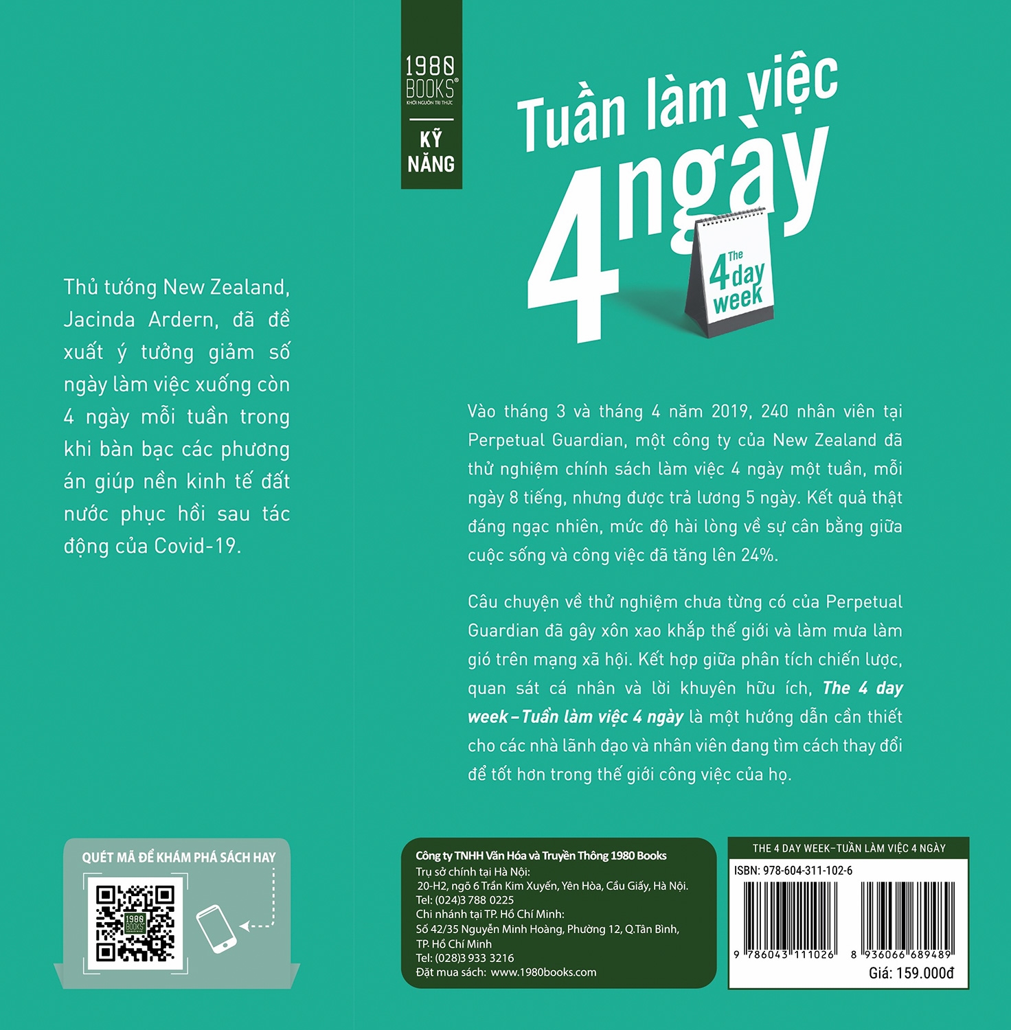 Sách The 4 Day Week - Tuần Làm Việc 4 Ngày