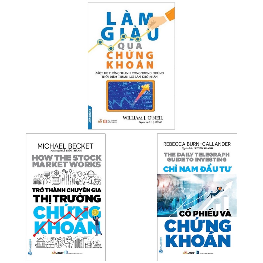 Sách - Combo Chỉ Nam Đầu Tư + Trở Thành Chuyên Gia Thị Trường Cổ Phiếu Và Chứng Khoán + Làm Giàu Qua Chứng Khoán