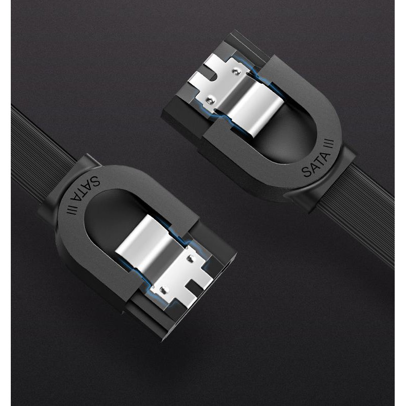 Cáp SATA 3.0 đầu thẳng dài 0.5m chính hãng Ugreen 30796 tốc độ truyền dữ liệu cao