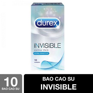 Bao cao su siêu mỏng durex invisible hộp 10 bao