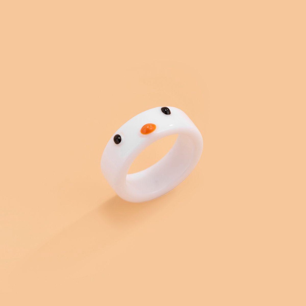 Nhẫn Resin Hình Động Vật Dễ Thương Phong Cách Hàn Quốc Cho Nữ