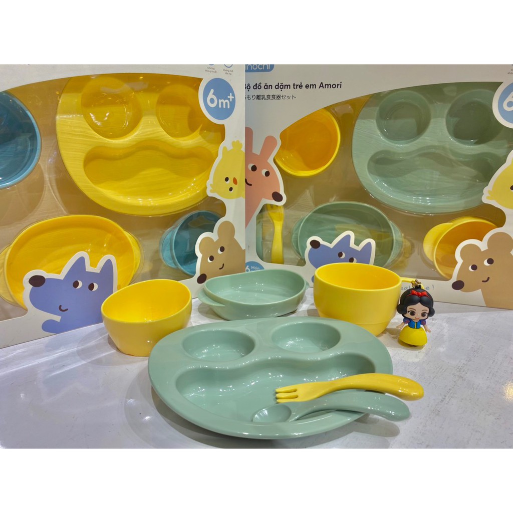 Bộ ăn dặm trẻ em Amori không độc hại cho bé (ảnh chụp thật) sỉ,lẻ