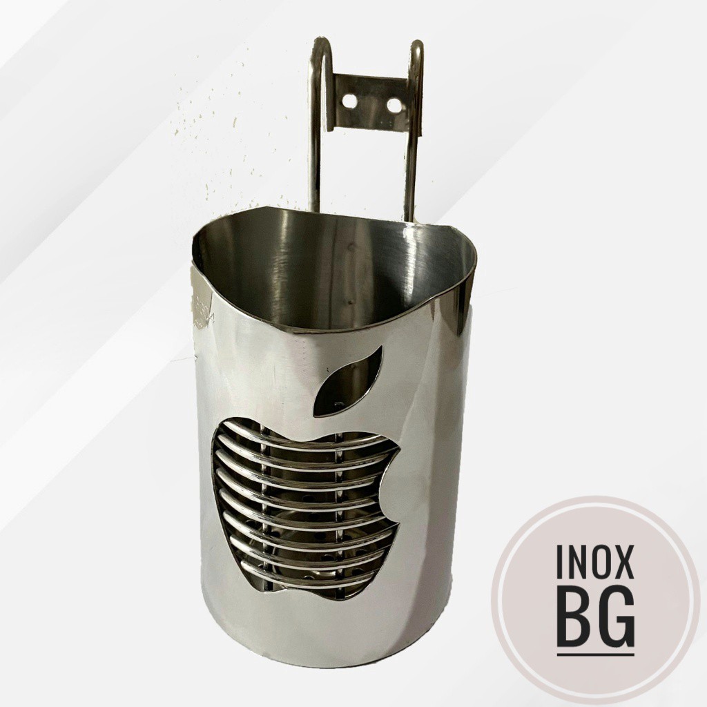[INOX304] Ống đựng đũa inox - Ống đựng đũa muỗng đơn inox cao cấp hình táo