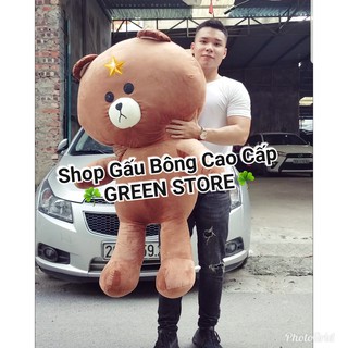 Gấu Brown 1M5 khổ vải cao cấp loại 1 size 1m3