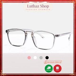 Gọng kính cận Luthaz nhựa dẻo hàn mắt vuông nhiều màu sắc lựa chọn 210