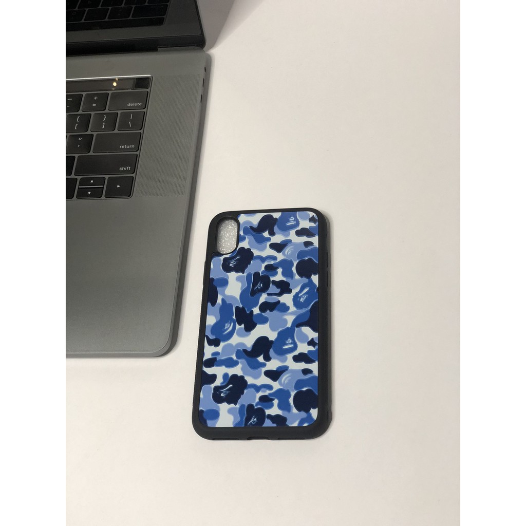 Ốp lưng cao cấp THINKCASE IPHONE Bape Blue Wallpaper