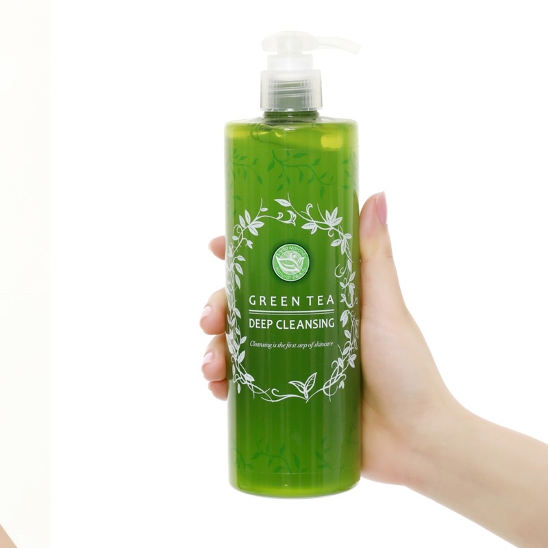 Gel tẩy trang GREEN TEA làm sạch sâu SANTA MARCHE 400ml-[SAKUKO - Hàng Nhật Nội Địa]