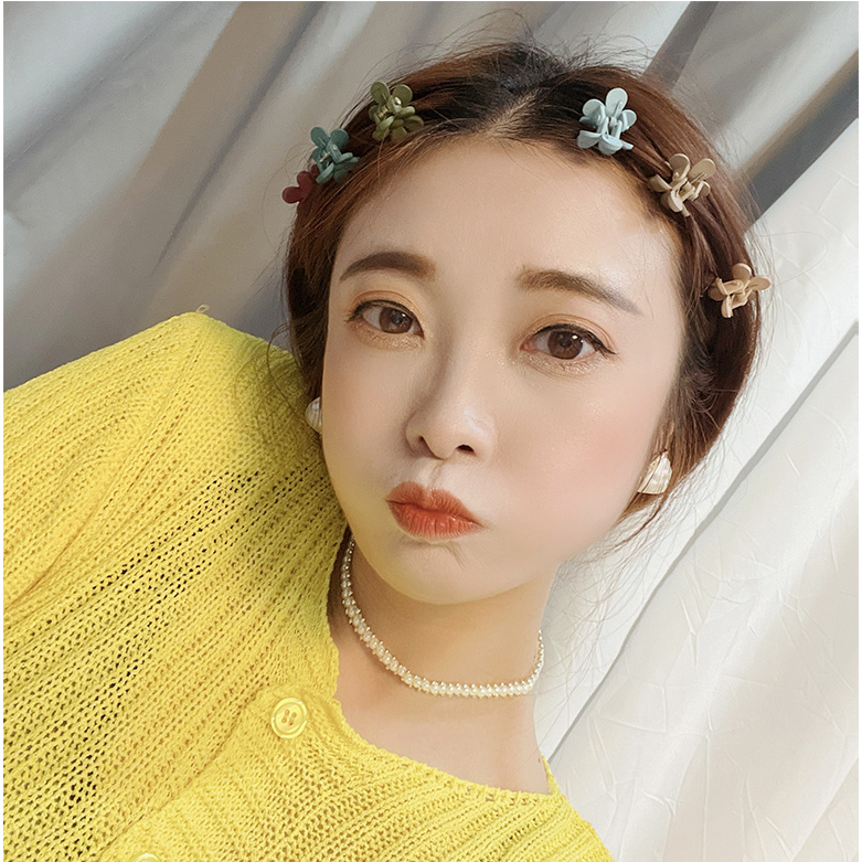 Haimeikang Set 6 kẹp tóc cỡ nhỏ kiểu dáng đơn giản dễ thương cho nữ