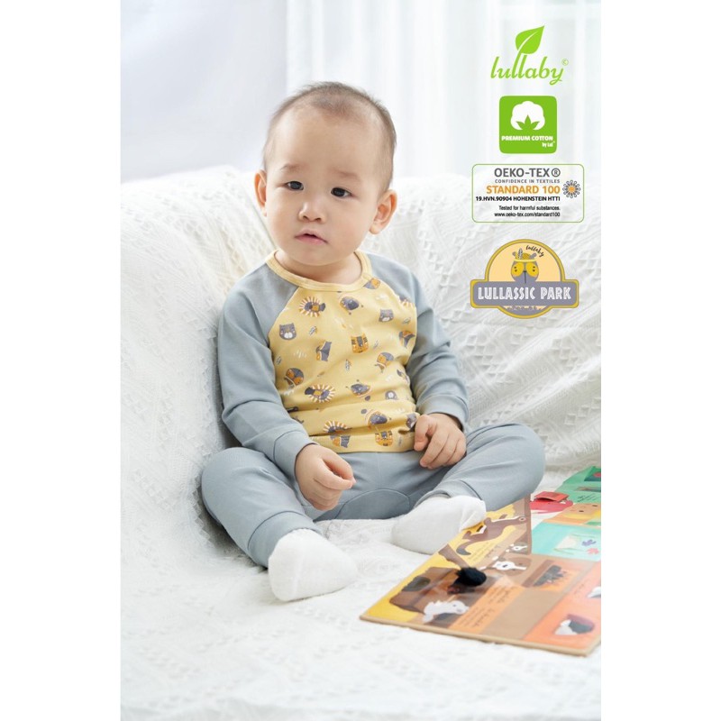 Bộ dài tay chất cottong 100% Lullaby mềm, mịn