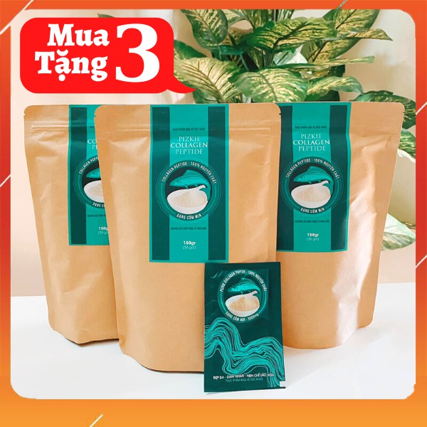 [NHẬP KHẨU NHẬT BẢN] Compo 3 Gói Collagen Cá Hồi Pizke ( Tặng kèm compo 999k)